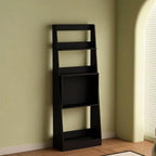 Vinta 4-Tier Wood Ladder Shelf - Stylish Open Display Rack, Floor-Standing Magazine Holder, Versatile Storage for Living Room & Study, Modern Home Decor