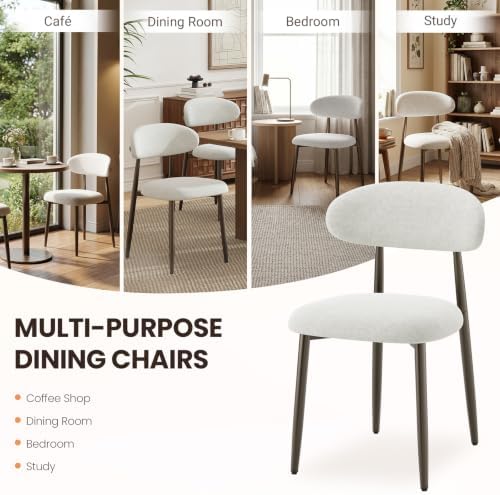 MALOL Dining Chairs Set of 2, Upholstered Kitchen & Dining Room Chairs wi...