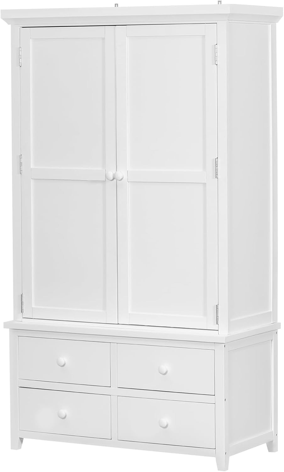 71" Tall Farmhouse Kitchen Pantry Cabinet with Adjustable Shelves & ...