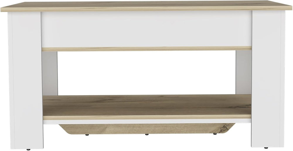 Minimalism 1-Shelf Lid Top Storage Table, for Living Room Entryway