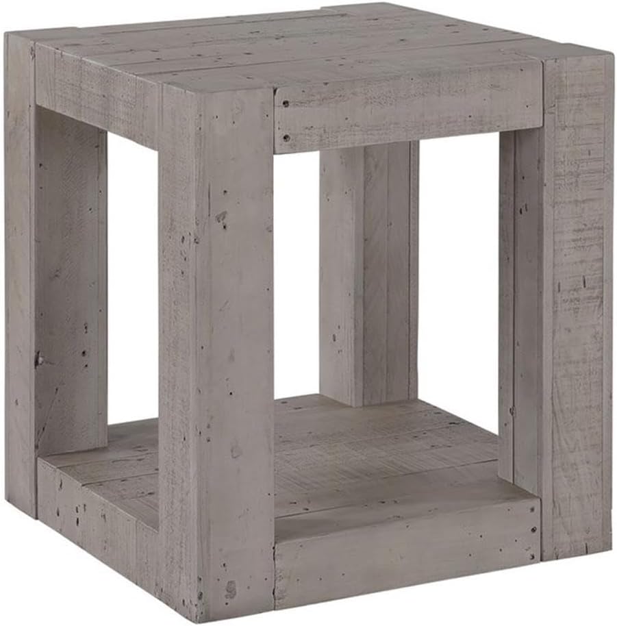 BOWERY HILL Contemporary Rectangular End Table, 22" Width x 24" Hei...