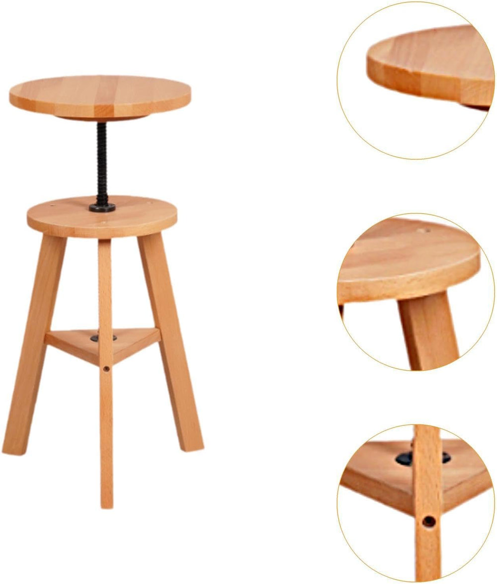 Wooden Drafting Stool Sturdy Artist Stool