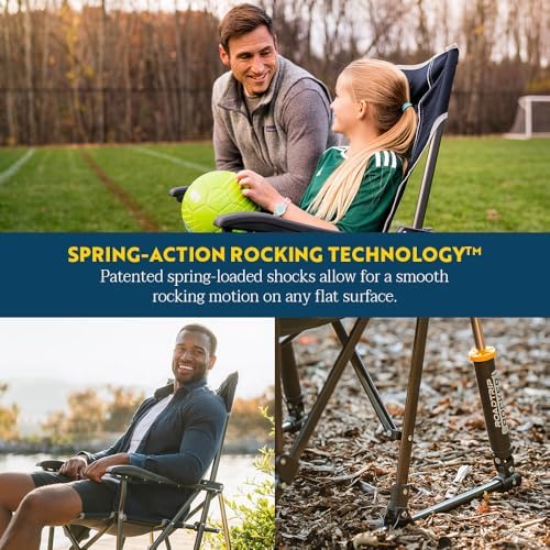 GCI Outdoor Roadtrip Rocker Camping Chair | Portable, Folding Rocking Chair w...