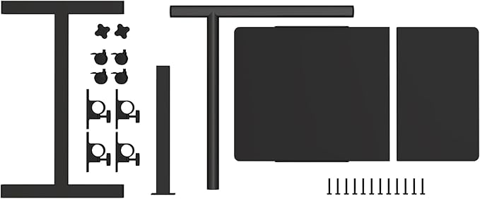 Over The Bed Table with Wheels Rolling Cart Tilting Sofa Laptop Stands Hospital Tray Medical Overbed Table (Black)
