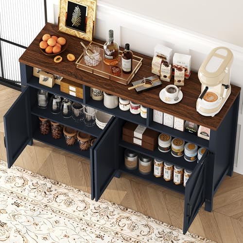 knoworld Buffet Sideboard with Storage Farmhouse, Large Kitchen Storage Cabin...