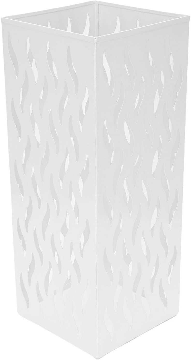 ZASCHMOY LUCKDANO Umbrella Holder, Space Efficient Organizer for Wet Umbrellas with Hollow Ventilated Design, for Home Office Hotel Entryway (White)