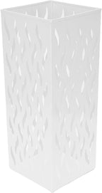 ZASCHMOY LUCKDANO Umbrella Holder, Space Efficient Organizer for Wet Umbrellas with Hollow Ventilated Design, for Home Office Hotel Entryway (White)