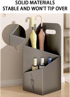 Creative Umbrella Stand, Umbrella Holder Rack with Partition Design, for Entryway, Office, Assembly Required(Gray)