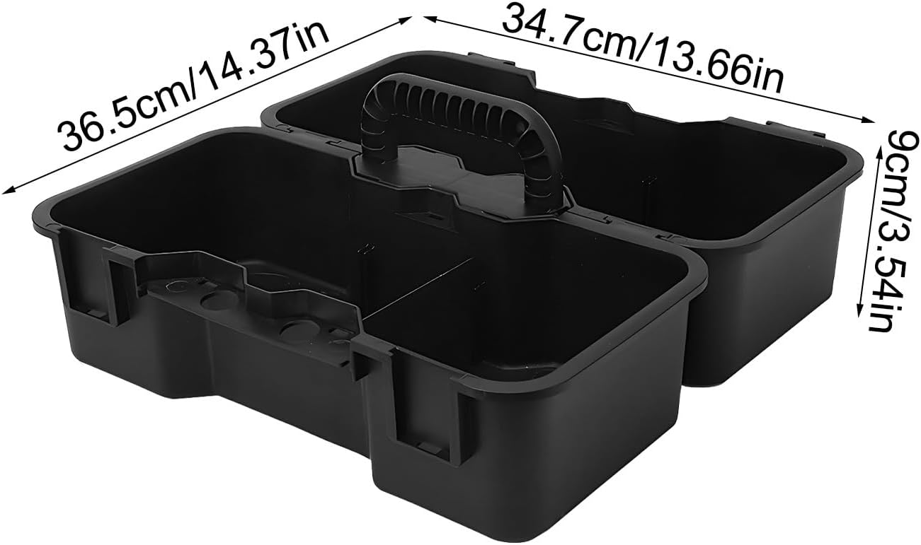 Cleaning Supply Basket, Portable Multi-Purpose Home Organizer, Small Cleaning Caddy, Lightweight Design With Handles And Compartments For Easy Storage, Shower Bedroom Laundry Kitchen Home Dorm