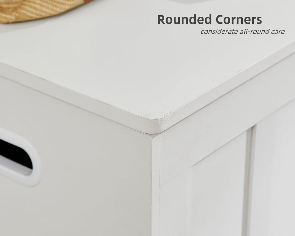 VANKILEY 51.2" Storage Chest Extra Large,Wooden Storage Bench,White | Ch...