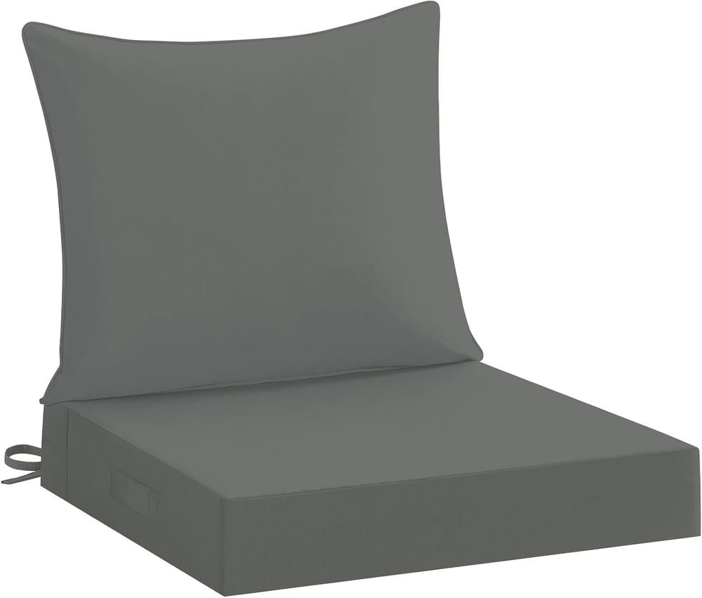 downluxe 22x22 Outdoor Chair Cushions, Waterproof Fade Resistant Patio Furnit...