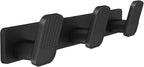 Coat Rack Wall Mount Coat Hooks - Black Hook Rack with 3 Hooks Aluminum Wall Rack Hooks for Hanging Coat Hat Bag Towel Hanger Rustproof Coat Holder