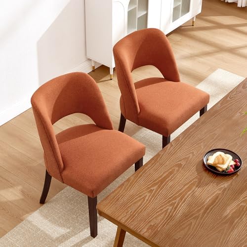 Dining Chairs Set of 2,Modern Dining Room Chairs with Thick Cushions,Upholste...
