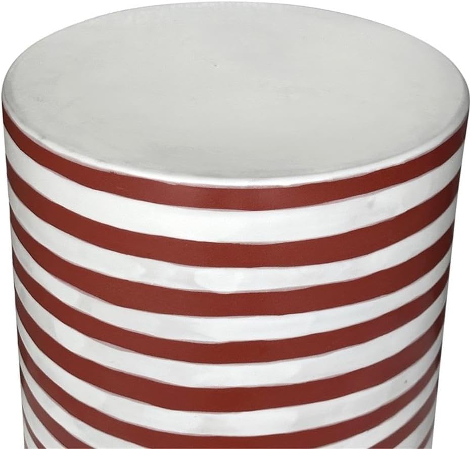 Pemberly Row Contemporary Accent Ceramic Side Table, 13"W x 13"D x ...