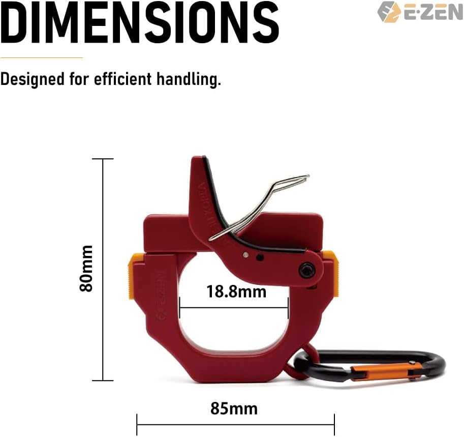 One Touch Cable Tie Holder/Zip Tie Organizer (Red)