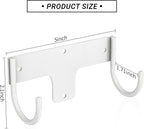ORLESS Ironing Board Holder Wall Mount, Ironing Board Hanger, Iron Board Holder, Small Y or T Leg Iron Board Hook Wall Mount for Laundry Rooms, 6 Inch(White)