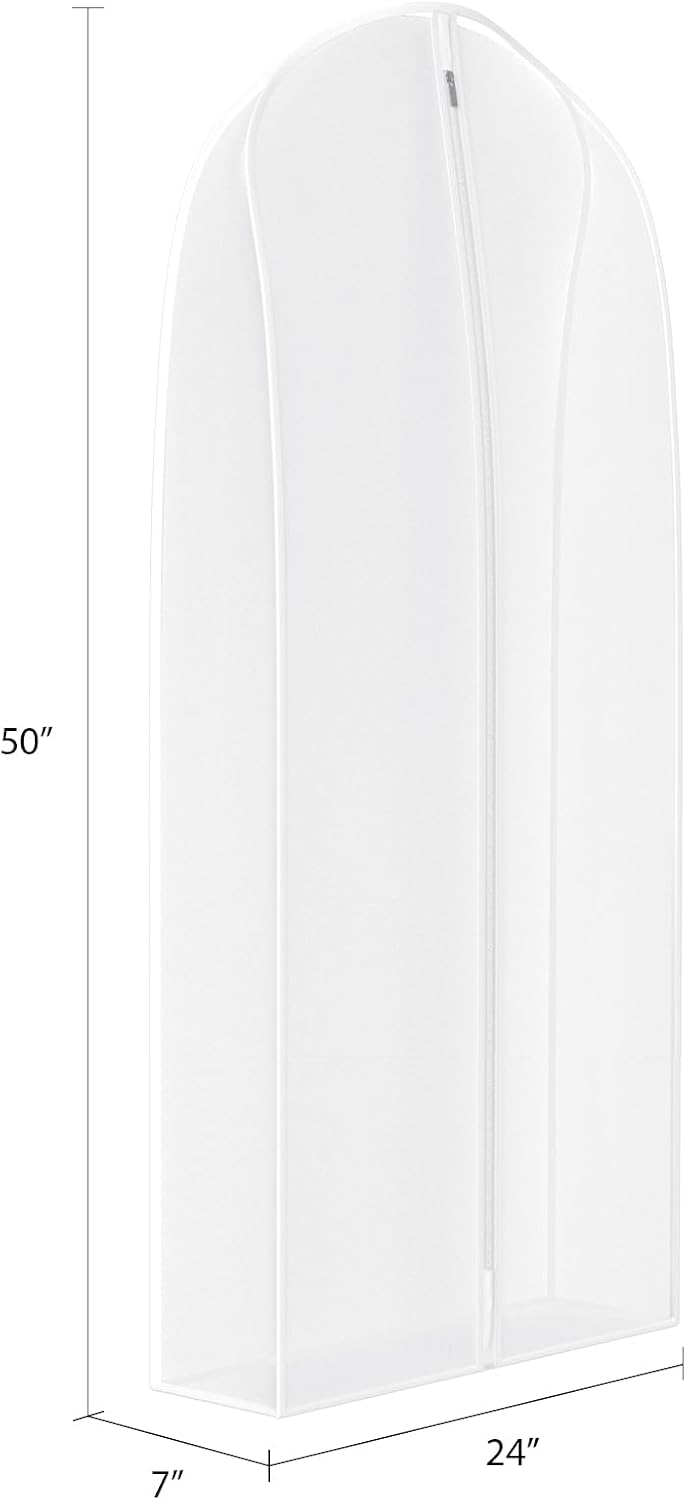Zilink Garment Bags for Fur Coat Suit Bags for Closet Storage 50 in, White | ...