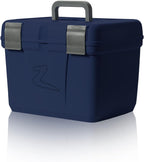 HORZE Smart Grooming Box for Horses, Dogs, Cats with Removable Tray | Non-Slip, Crack Resistant | 16" x 12" x 12" - Dark Blue - One Size