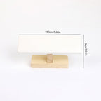 Bracelet Display Tower Jewelry Holder Organizer Rack Wooden Base Watch Display Bangle Scrunchie Headband Headtie Stand Exterior Black PU