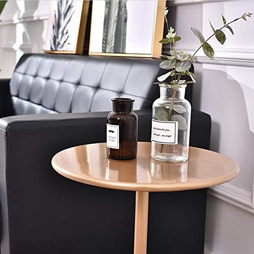 Telephone Table, Round Metal Coffee/Telephone/Bedside Table,Living Room Sofa ...