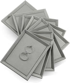 Jewelry Flat Tray, Leather Tray,Premium Grey Jewelry Tray,Jewelry Organizer Tray For Watch,Necklace,Ring,Pendants