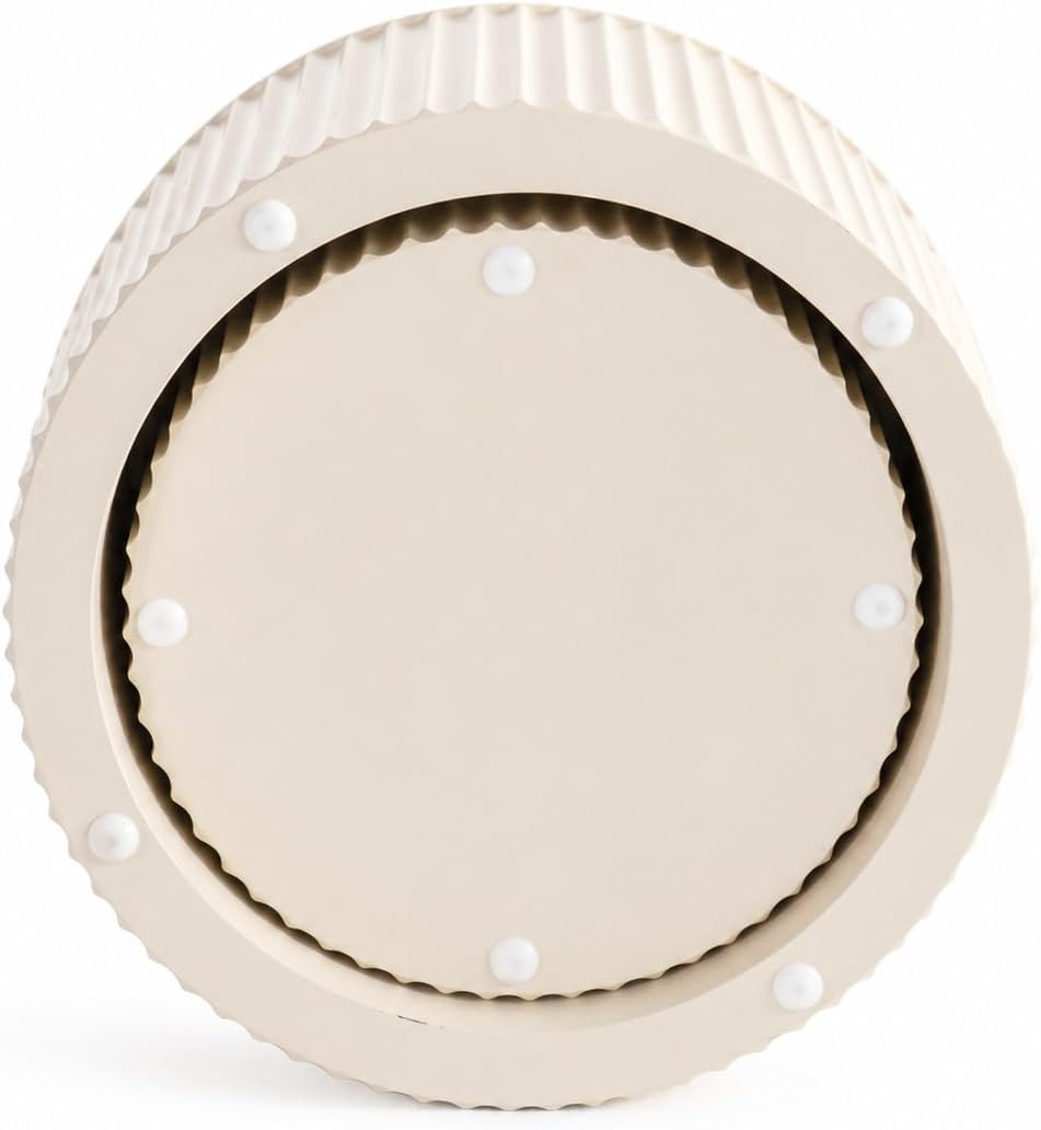 Modern Round Nesting Coffee Table Set of 2, Side Tables for Living Room