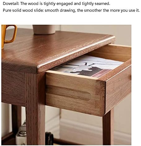 Telephone Table, Side Table with Drawer,Solid Wood Nightstand,Sofa Telephone ...