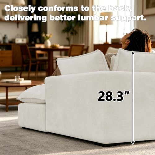 Couch Sectional Sofas Cloud Couches for Living Room | Loveseat L U Shaped Mod...