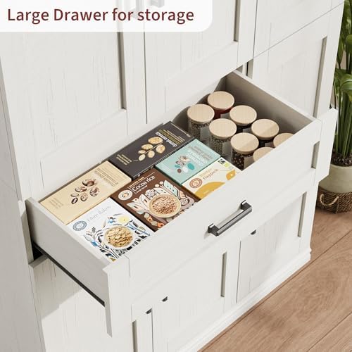 Garvee 70" Tall Kitchen Pantry Storage Cabinet,Modern Kitchen Hutch Cabi...