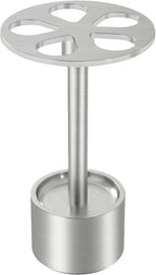 YUMORE Toothbrush Holder Stand Stainless Steel Tooth Brush Holder Bathroom Countertop Organizer Storage (Brushed Nickel)