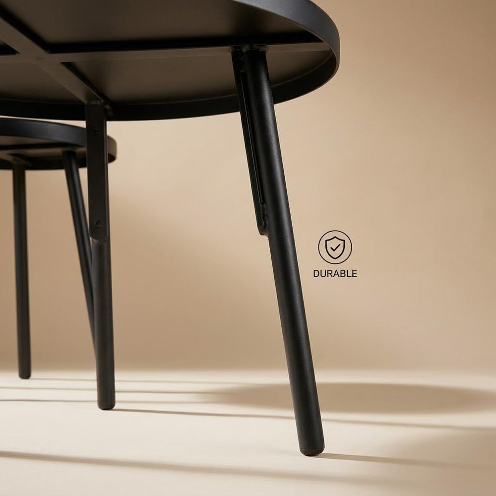 Solar Powered LED Light OutdoorIndoor Tables Modern Nesting End