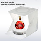 JAYEGT Motorized Rotating Display Stand with LED Light , 10 inch /55lbs Load, 360 Degree Electronic Photography Turntable for Products Shows, Jewelry, Crystal Art ，Watch, 3D Models (White / 5 Colors