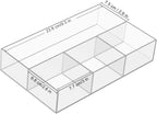 JessLab Acrylic Makeup Organizers, 1-Pack Bathroom Organizer for Drawer, Cosmetic Display Cases for Vanity, Countertop, Desk, Kitchen, and Cabinet Storage