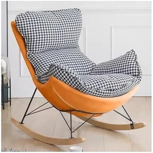 Rocking Recliner Chair with Footrest & Lumbar Support, Tech Cloth Single ...
