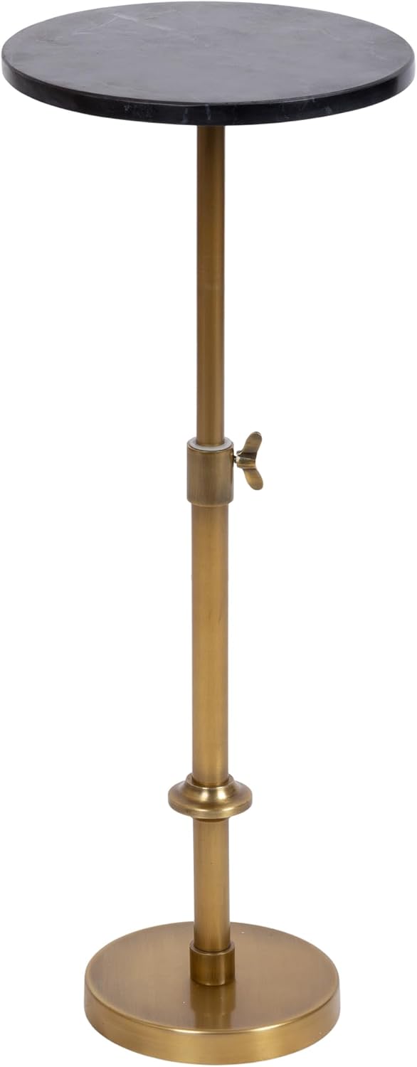 Kate and Laurel Engles Traditional Adjustable-Height Pedestal Drink Table, 10...