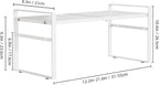 Expandable Cabinet Shelf Organizer Riser for Kitchen Pantry Cupboard Under Sink Countertop,kitchen cabinet shelf (white)