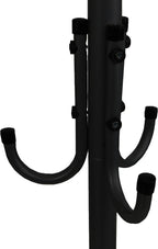 Mind Reader Freestanding Coat Rack, Multi-Tier Organizer for Office and Entryway, Metal, Black