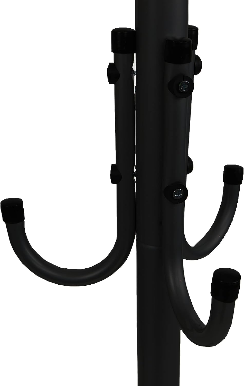 Mind Reader Freestanding Coat Rack, Multi-Tier Organizer for Office and Entryway, Metal, Black