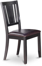 East West Furniture ESDL3-BCH-W 3 Piece Dinette Set for Small Spaces Contains a Round Dining Table with Pedestal and 2 Dining Chairs, 30x30 Inch, Black & Cherry
