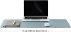 Cork Desk Mat - Dual-Sided Desk Pad for Office and Home - Desk Organization and Accessories - Ideal for Large Mouse Pad and Desk Mats on Top of Desks(Light Blue,80cmx 40cm)