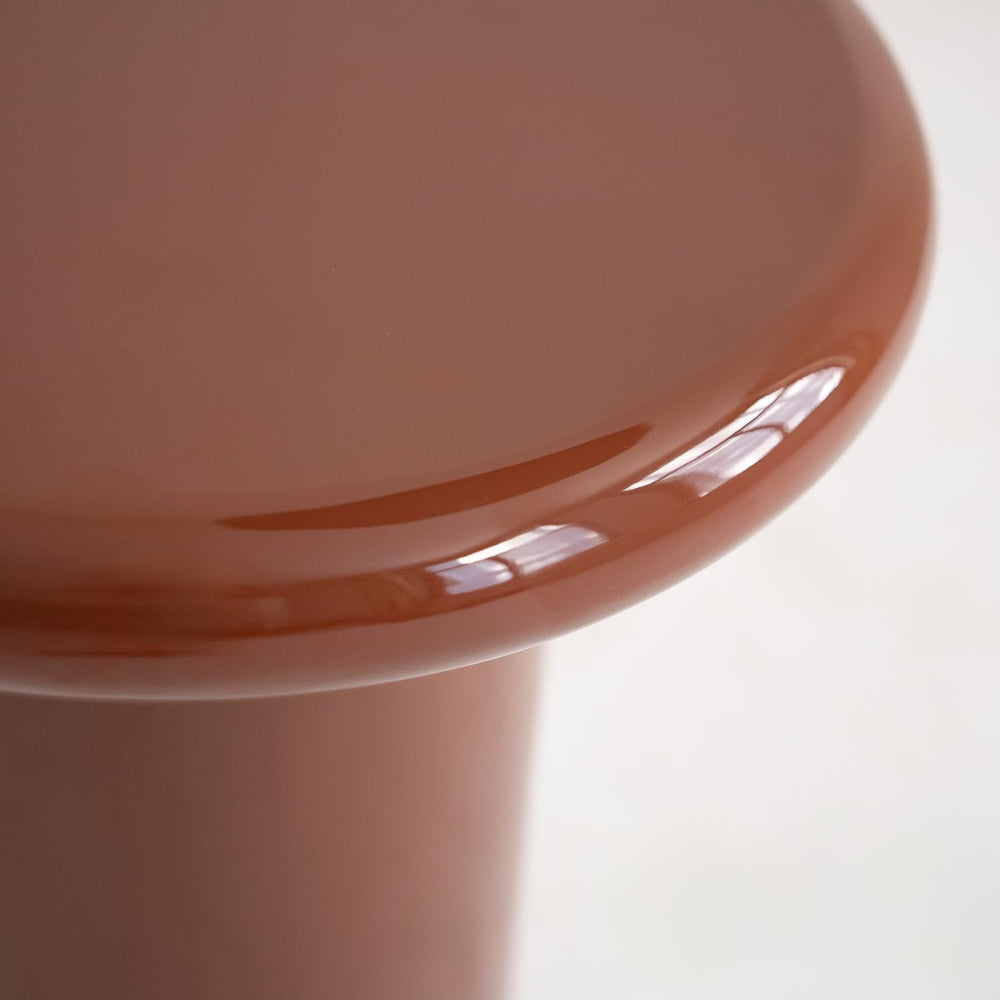Acanva Modern End Tables with High Glossy Finish, Curved Edges, Accent Center...