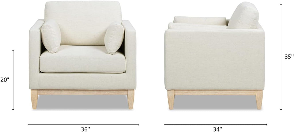 Jennifer Taylor Home Knox Modern Upholstered Comfortable Living Room Chair