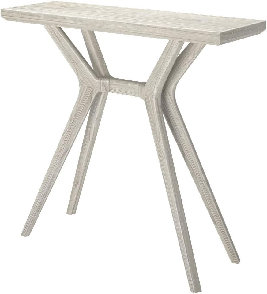 Plank+Beam Verso Console Table, 36 Inch, White Sand