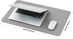 Cork Desk Mat - Small Dual-Sided Desk Pad for Office and Home - Desk Organization and Accessories - Ideal for Large Mouse Pad and Small Desk Mats on Top of Desks(Gray,23.6"x 13.8")