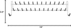 ClosetMaid Epoxy coated steel 8051 Tie and Belt Rack, White, 3.5