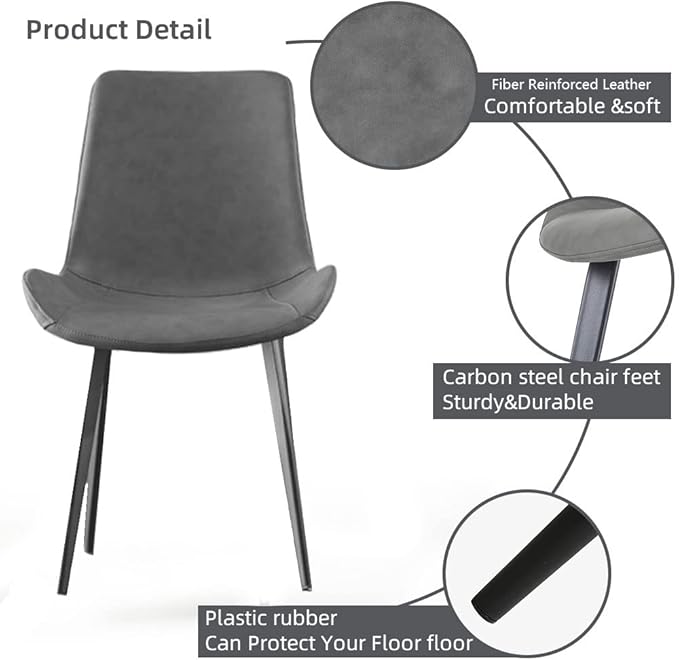 Dining Chairs Set of 2, Modern Kitchen & Dining Room Chairs, Upholstered ...