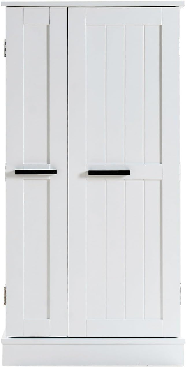 Kitchen Pantry Storage Cabinet with Adjustable Shelves, 47" Tall Free St...