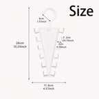 V Shaped Double-Sided Closet Organizer Hanger, 360° Rotating Multi-Layer Vertical Clothes Storage Rack with 12 Hooks, Space Saving Organizer for Hats, Scarves, Belts, Bags and Ties (8PC)