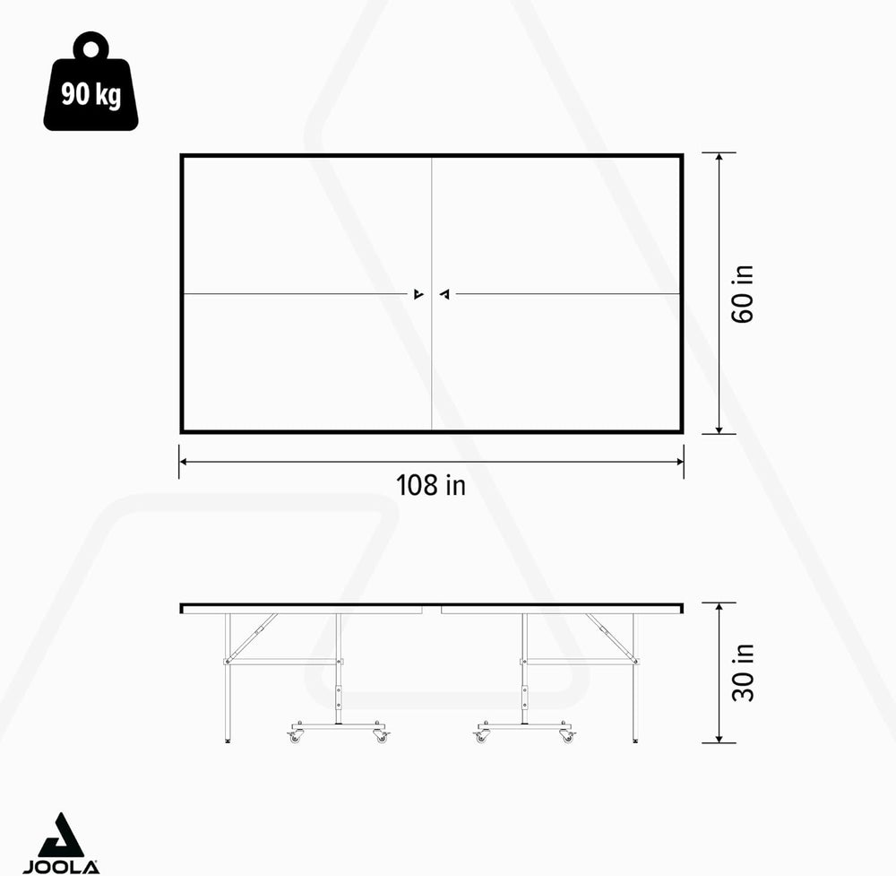 JOOLA NOVA Outdoor Ping Pong Table with Waterproof Table Tennis Net Set - Qui...