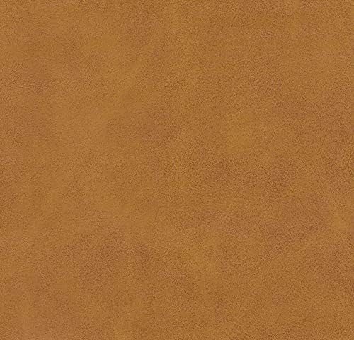 HomePop Channeled Metal Dining Chair - Caramel Brown Faux Leather (Single Pack)